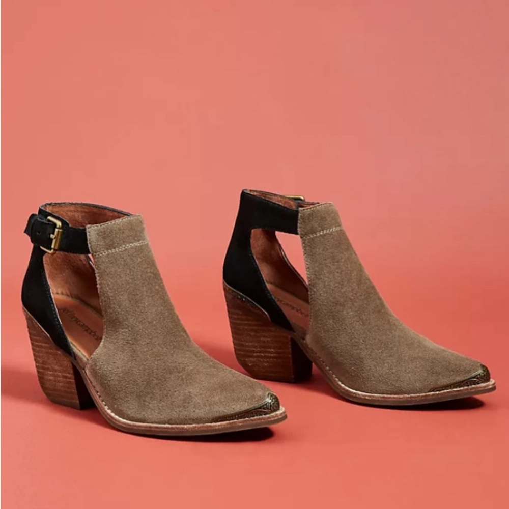 Jeffery Campbell for Anthropologie Western Woodruff Cut Out Bootie